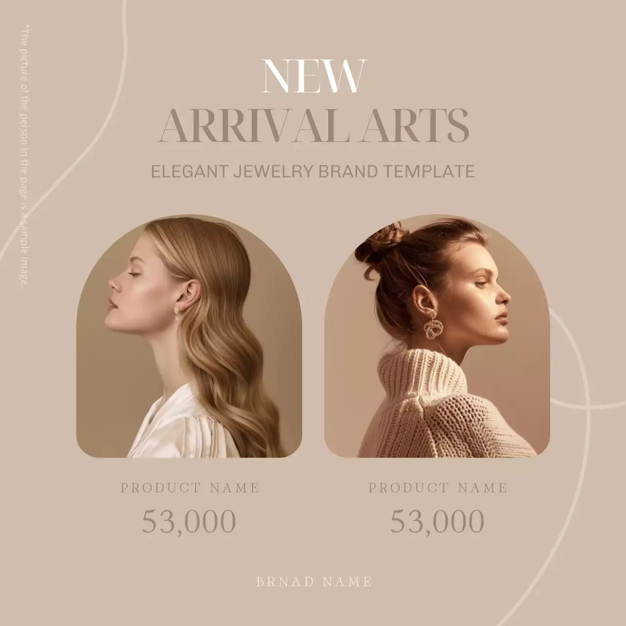 Beige Elegant Jewelry Promotion Instagram Carousel