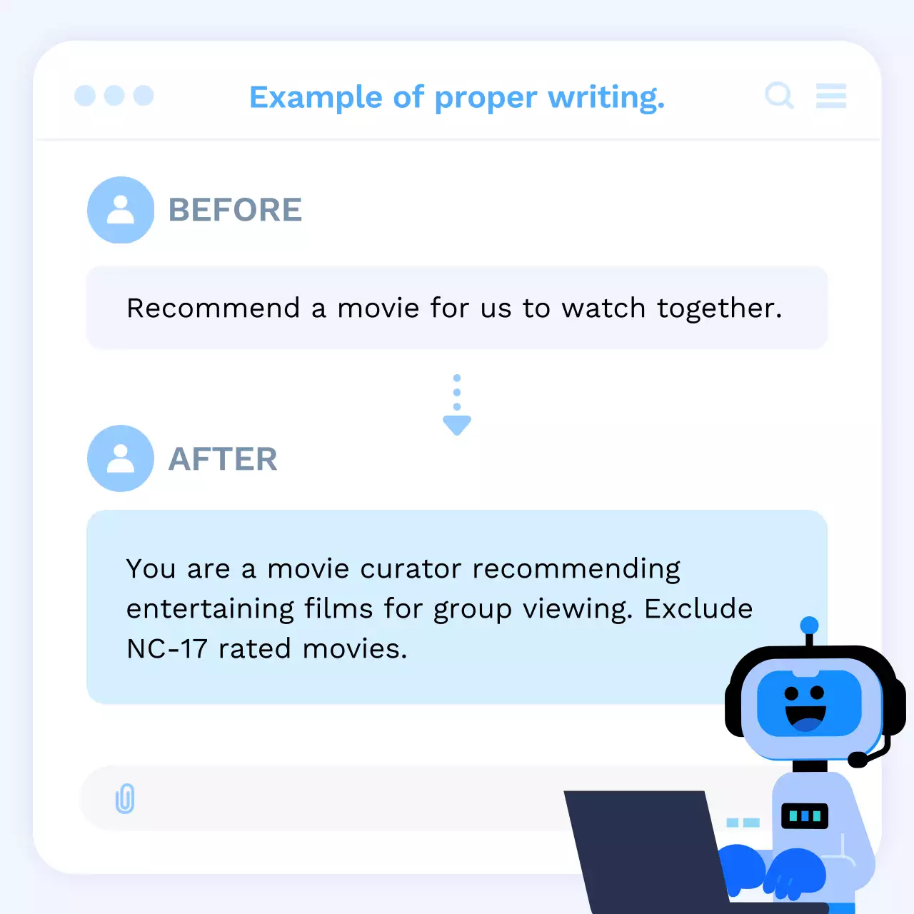 Blue Minimal Prompt Guide Instagram Carousel