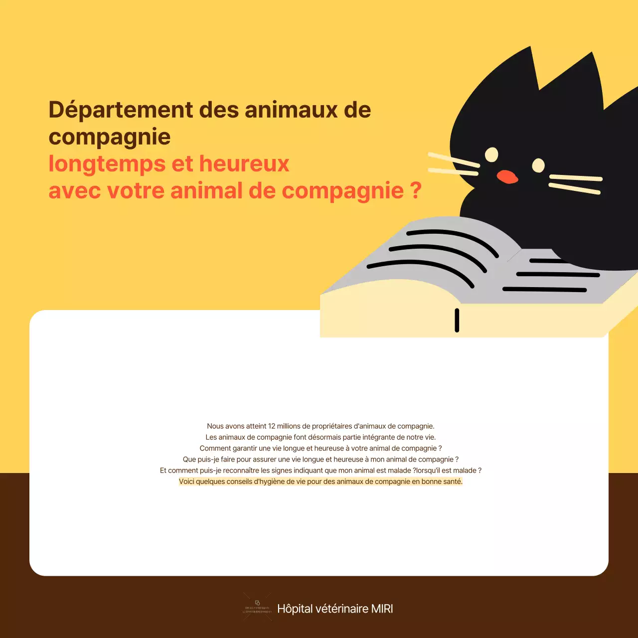 Le guide jaune et orange des soins de santé pour les animaux de compagnie