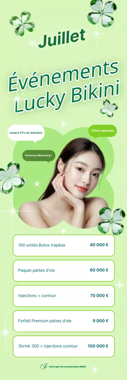 Bannières lumineuses et gaies pour les événements et les procédures de dermatoplastie