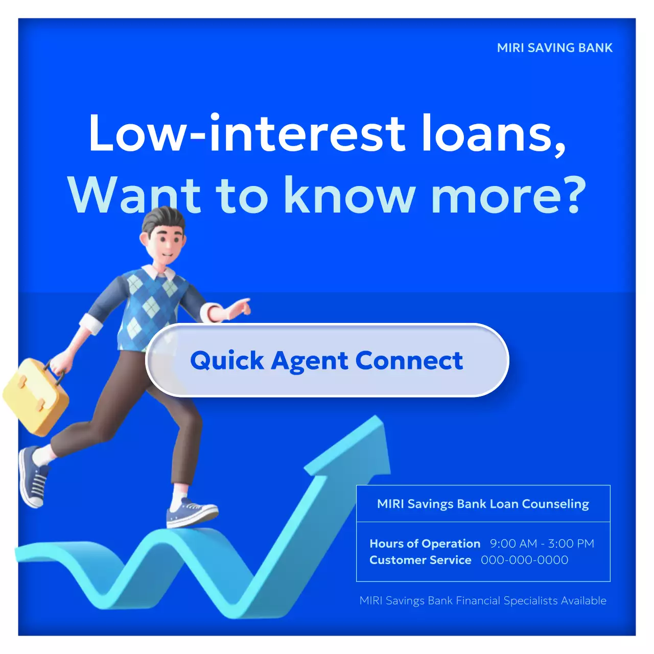 Blue Modern Loan Guide Instagram Carousel