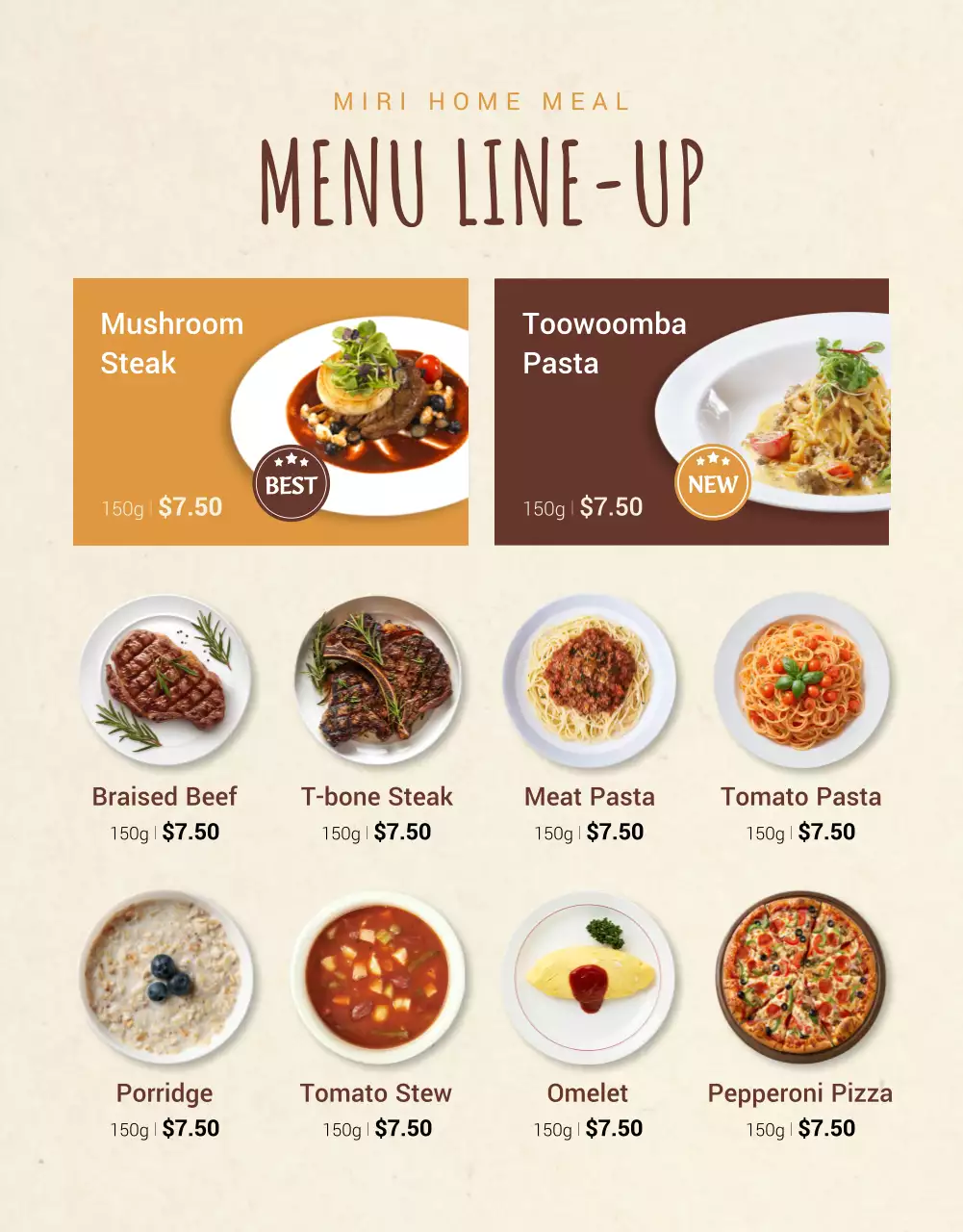 Beige Rustic Breakfast Promotion Poster