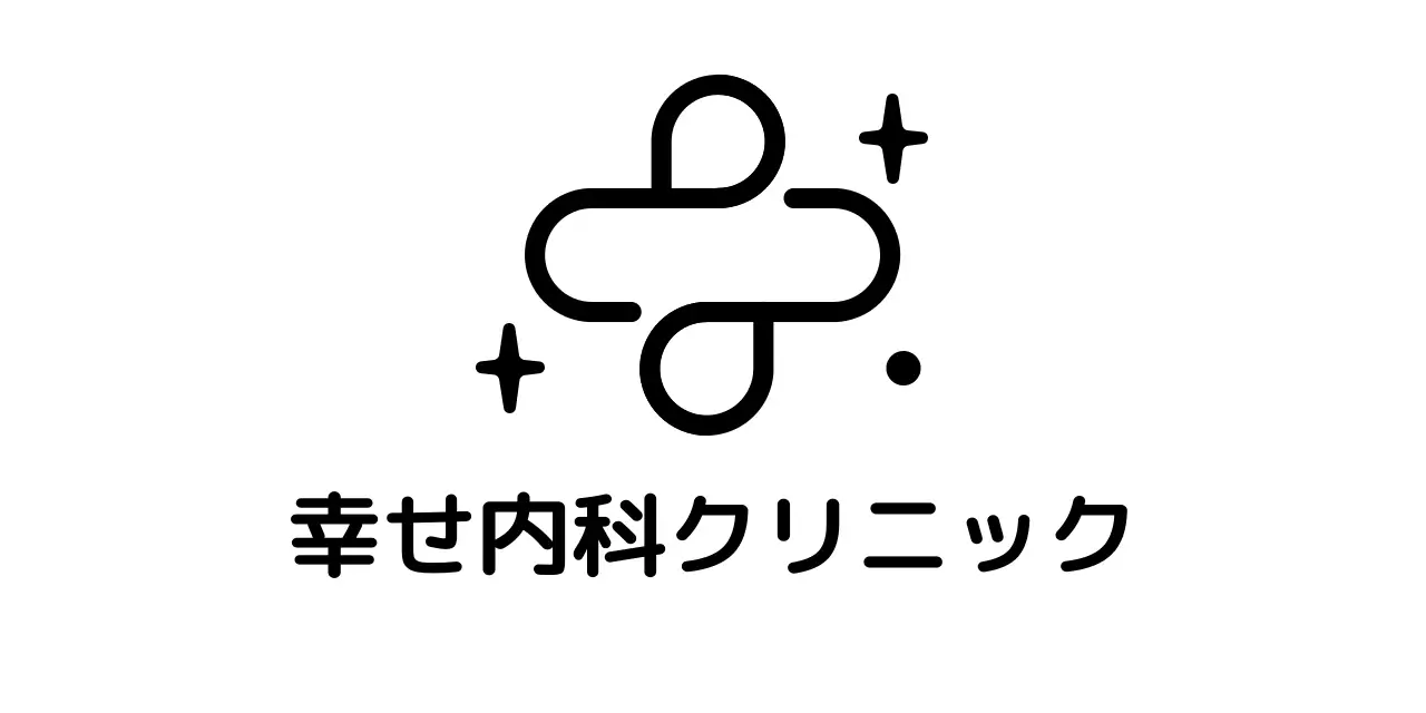 十字架のロゴを使ったシンプルな印象の内科病院のPR