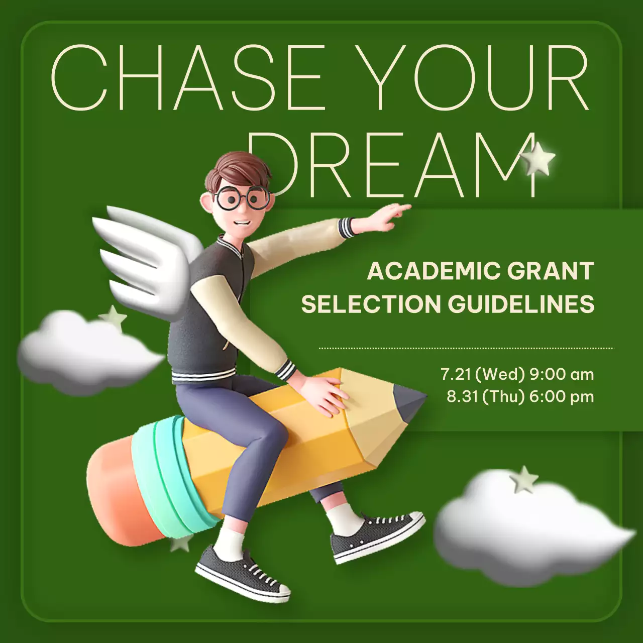 Green Modern Academic Guide Instagram Carousel