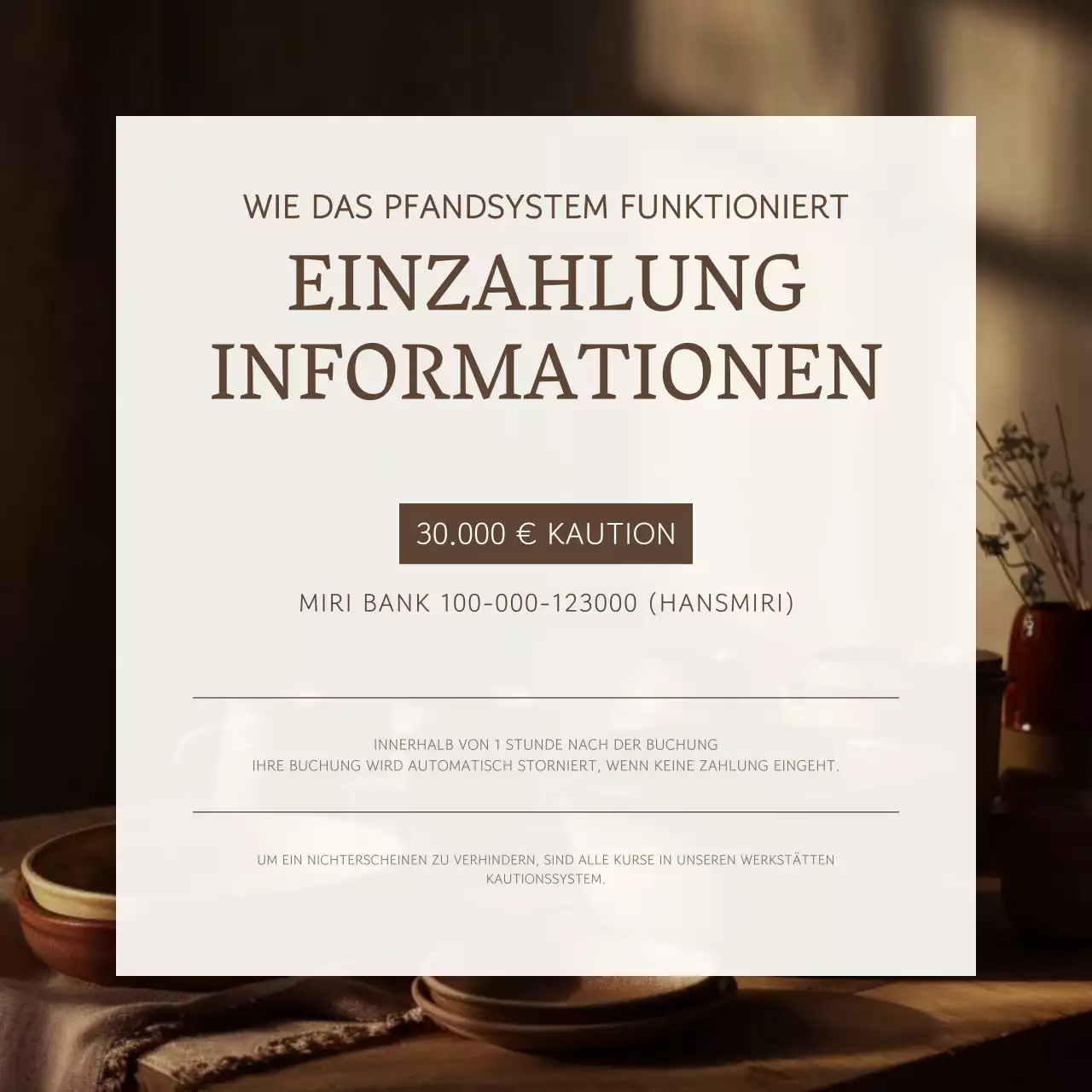 Ein Leitfaden für den Betrieb einer braunen und einfachen Werkstattreserve