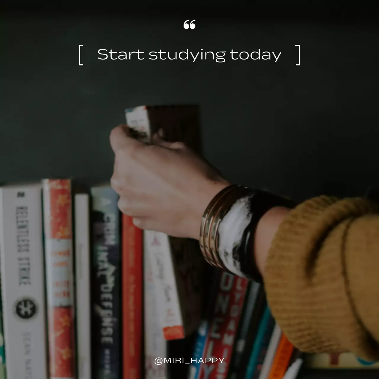 Brown Minimal Study Guide Social Media Post