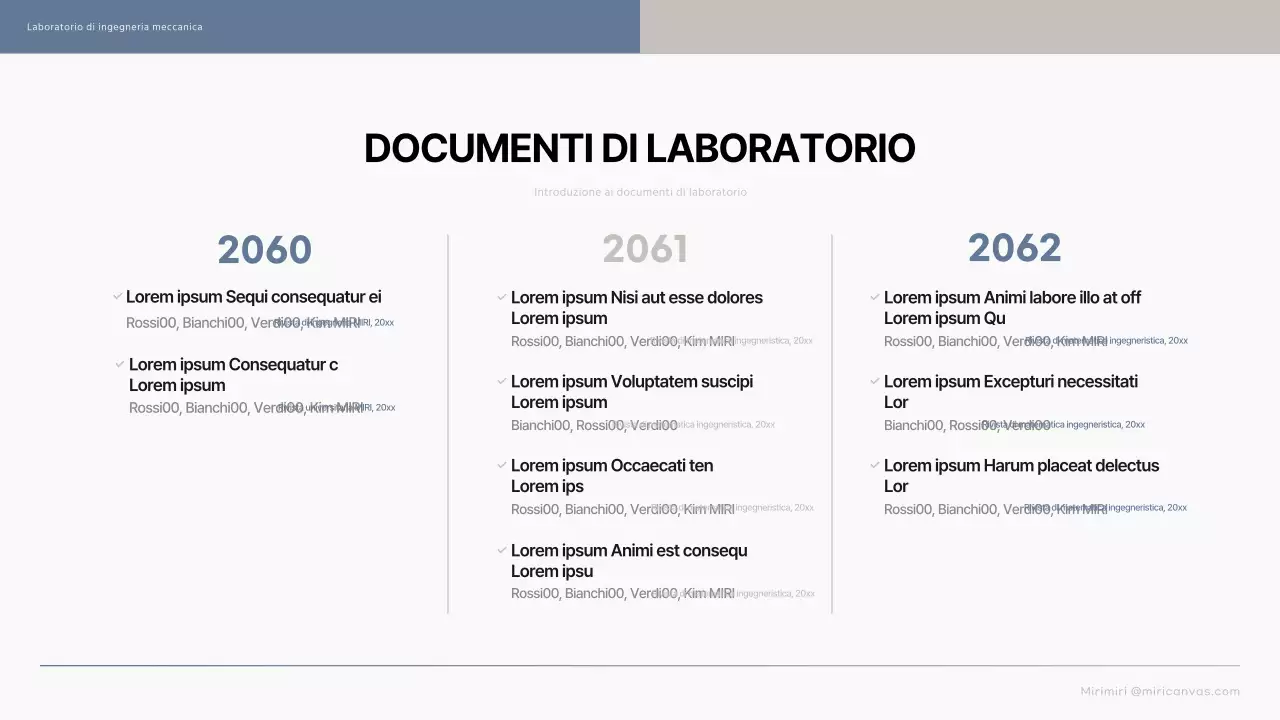 Una semplice introduzione blu e beige ai laboratori per laureati