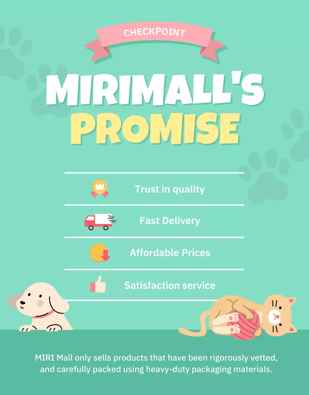 Pink Trendy Pet Promotion Poster