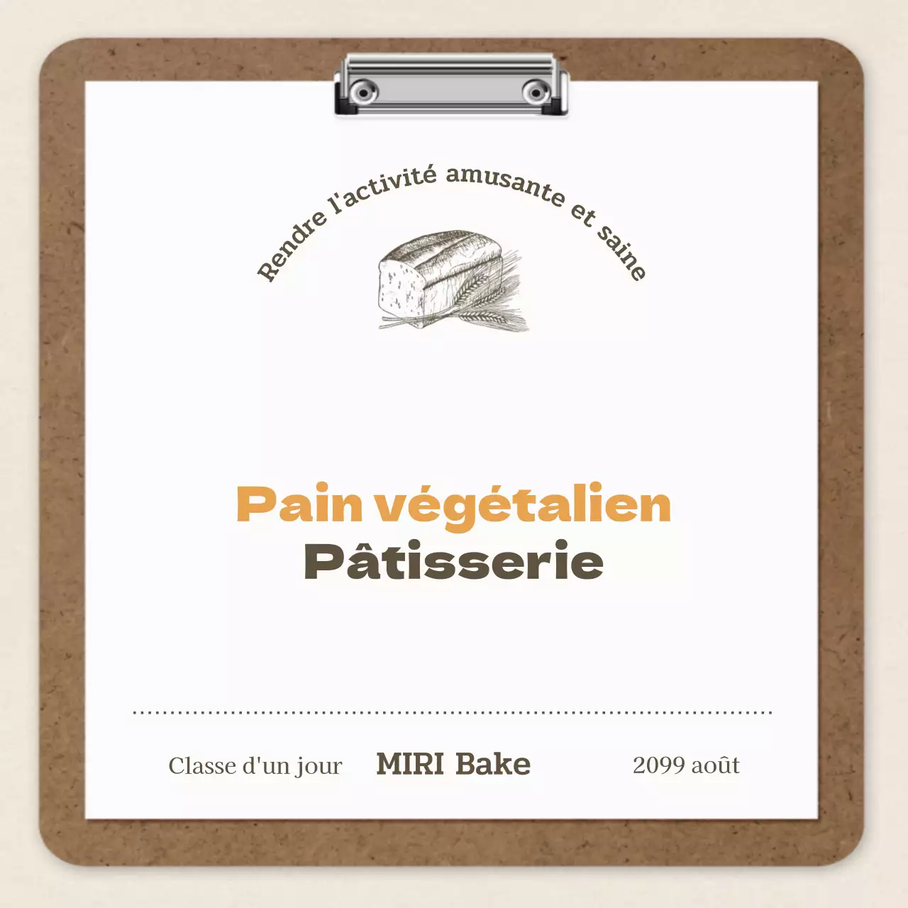 Recette du cours d'un jour de pâtisserie Brown and Vintage