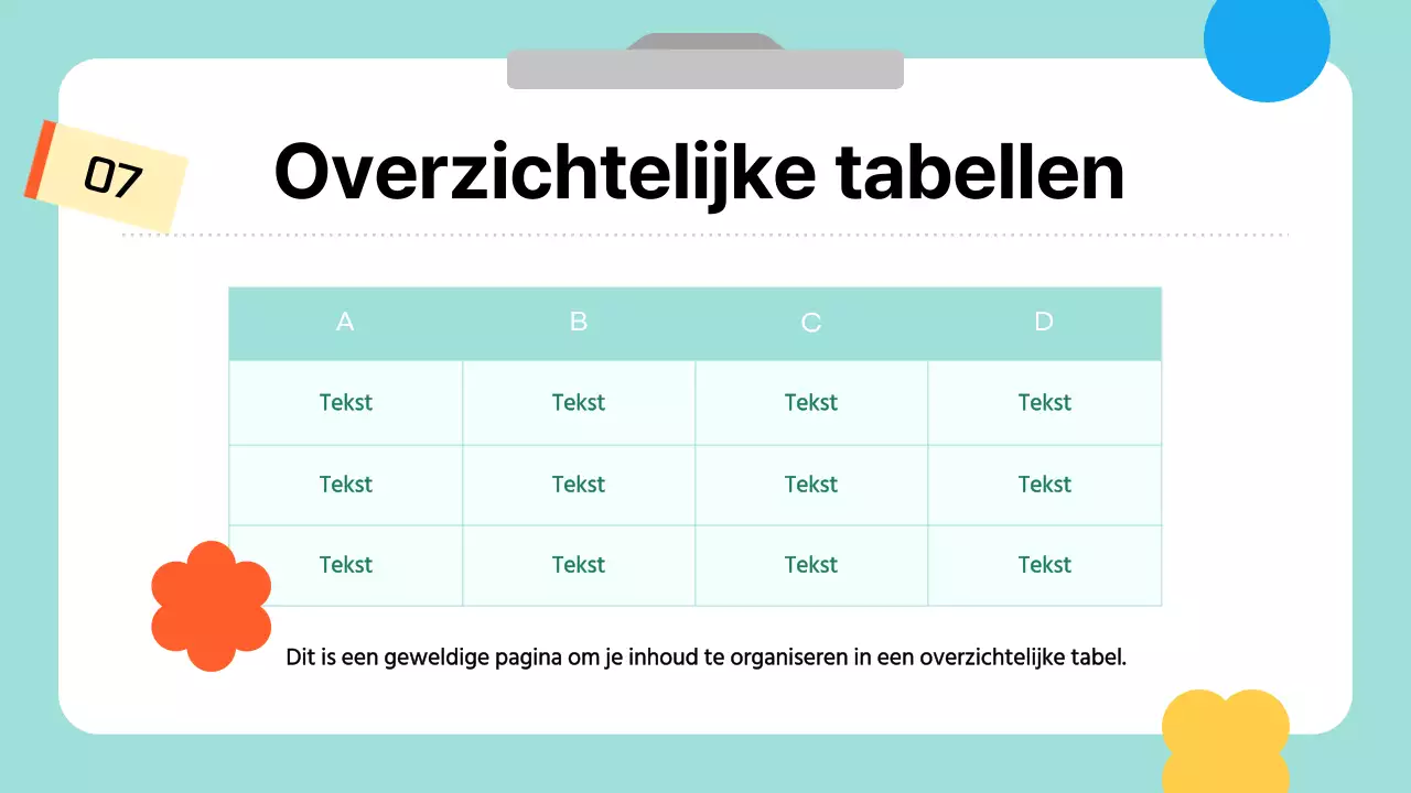 Een eenvoudige leuke gids in lichtblauw en wit