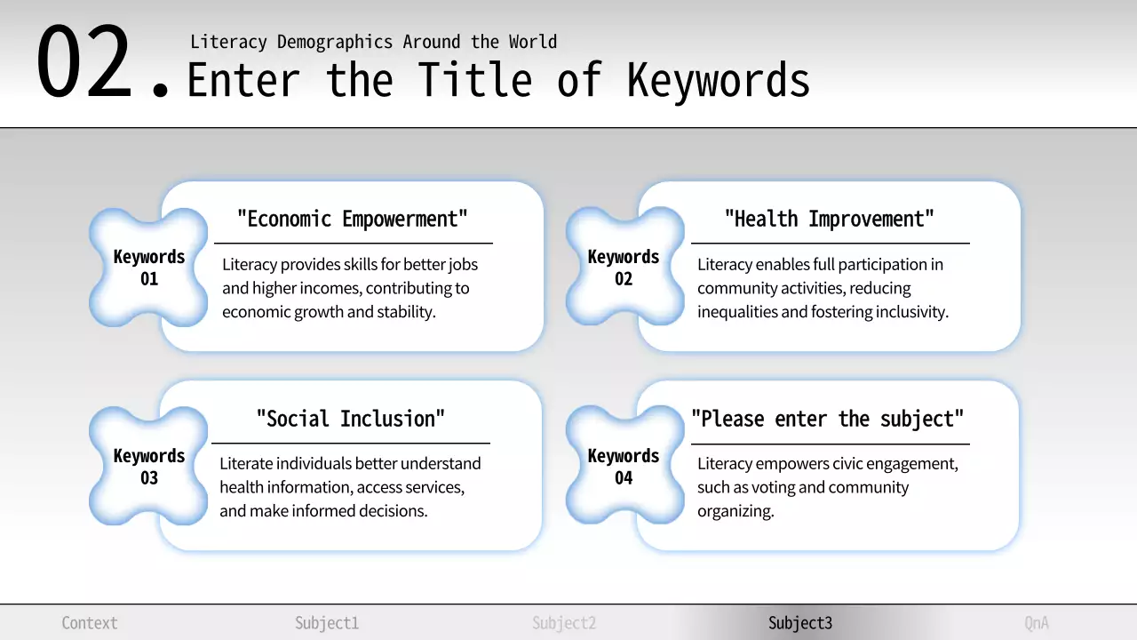 Grey Professional Literacy Presentation