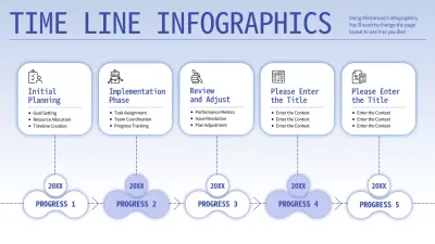 Blue Minimal Project Plan Guide Infographic