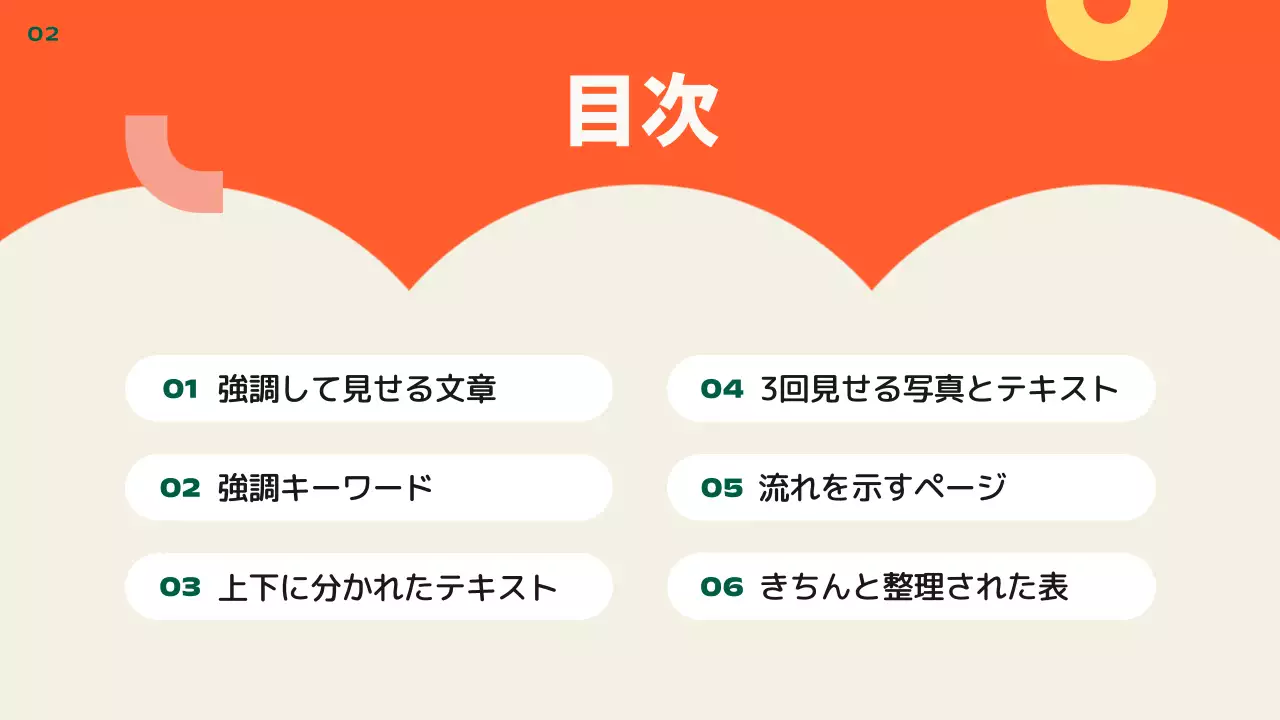 カラフル シンプル プラン プレゼンテーション