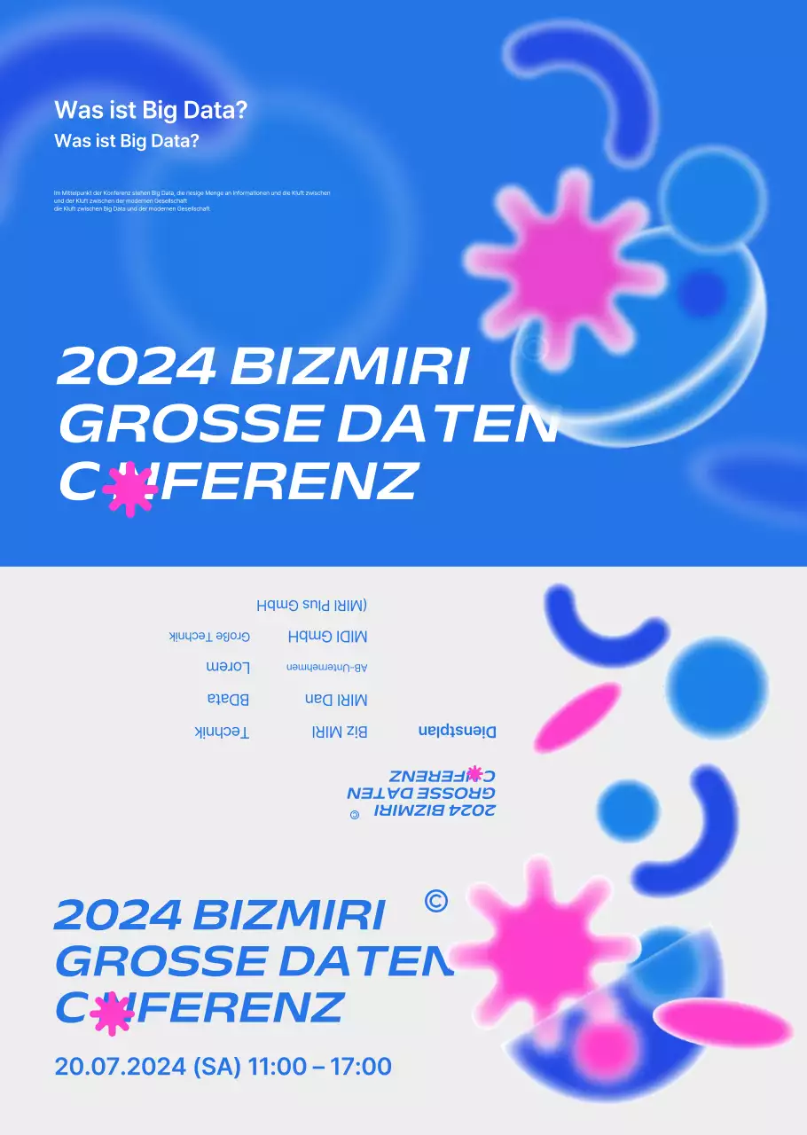 Ein Leitfaden für trendige Unternehmenskonferenzen in Blau und Grau