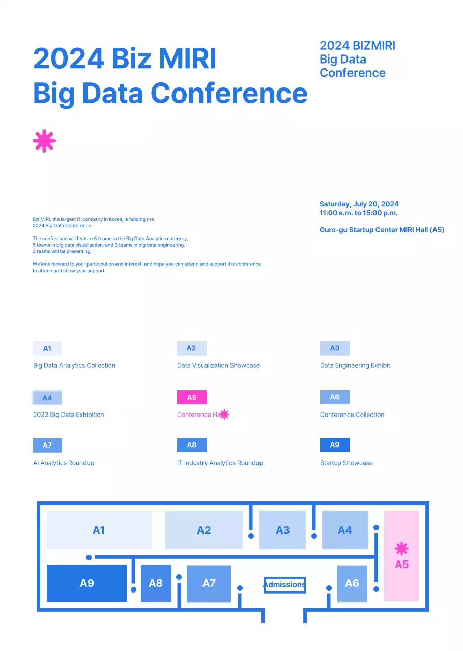 Um guia para conferências empresariais modernas em azul e cinzento