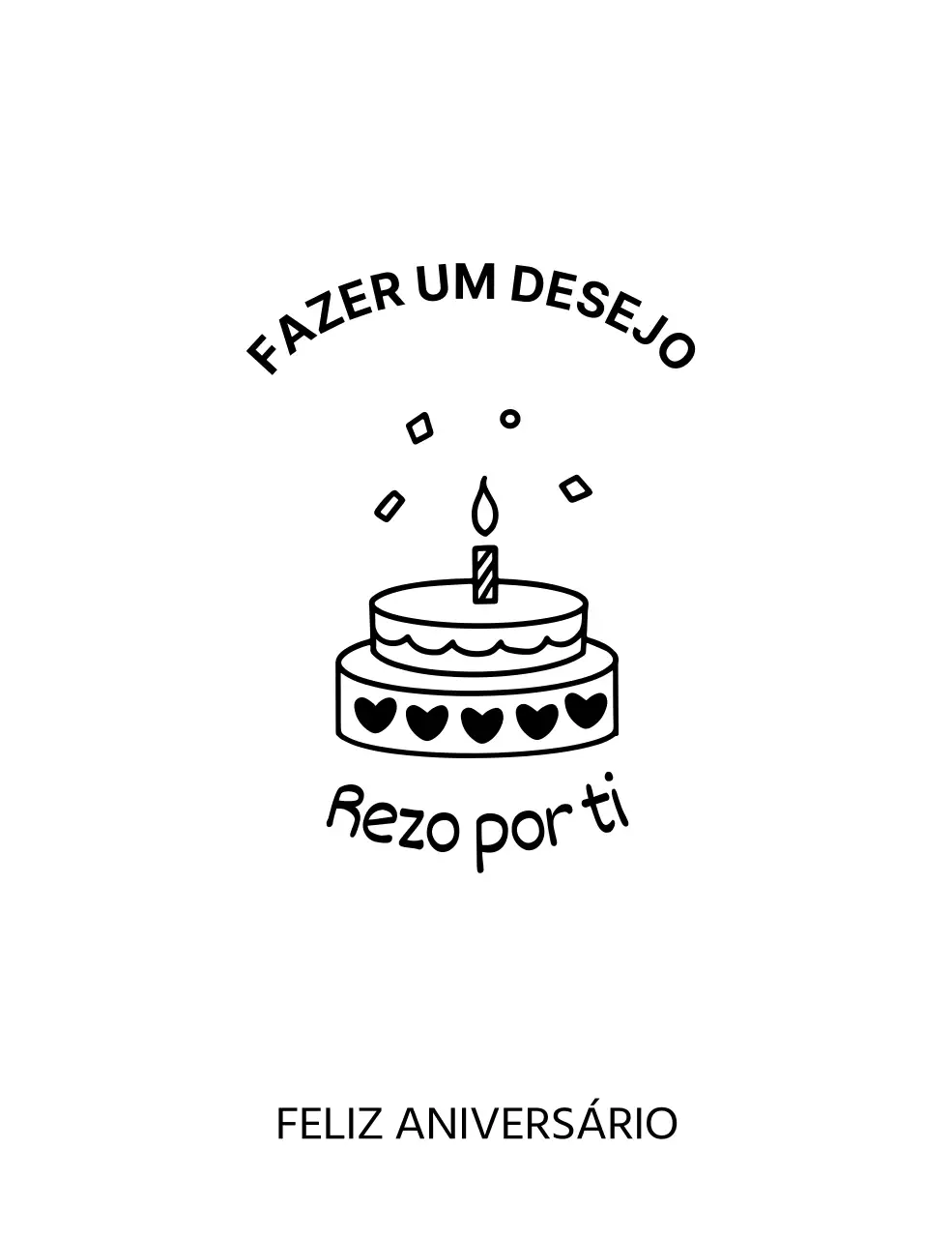 Feliz aniversário desenhado à mão com um toque giro