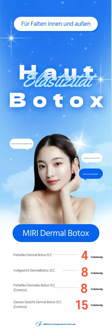 Helle und fröhliche Banner für Veranstaltungen und Verfahren der Dermatoplastik