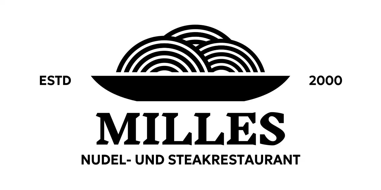 Restaurant-Logos mit minimalistischen Symbolen
