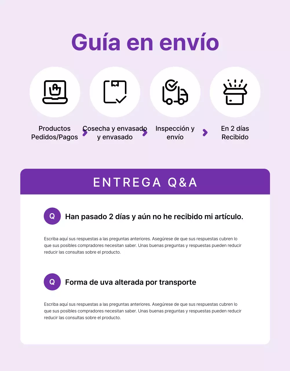 Promueva las uvas de fruta de temporada sencillas en morado y malva