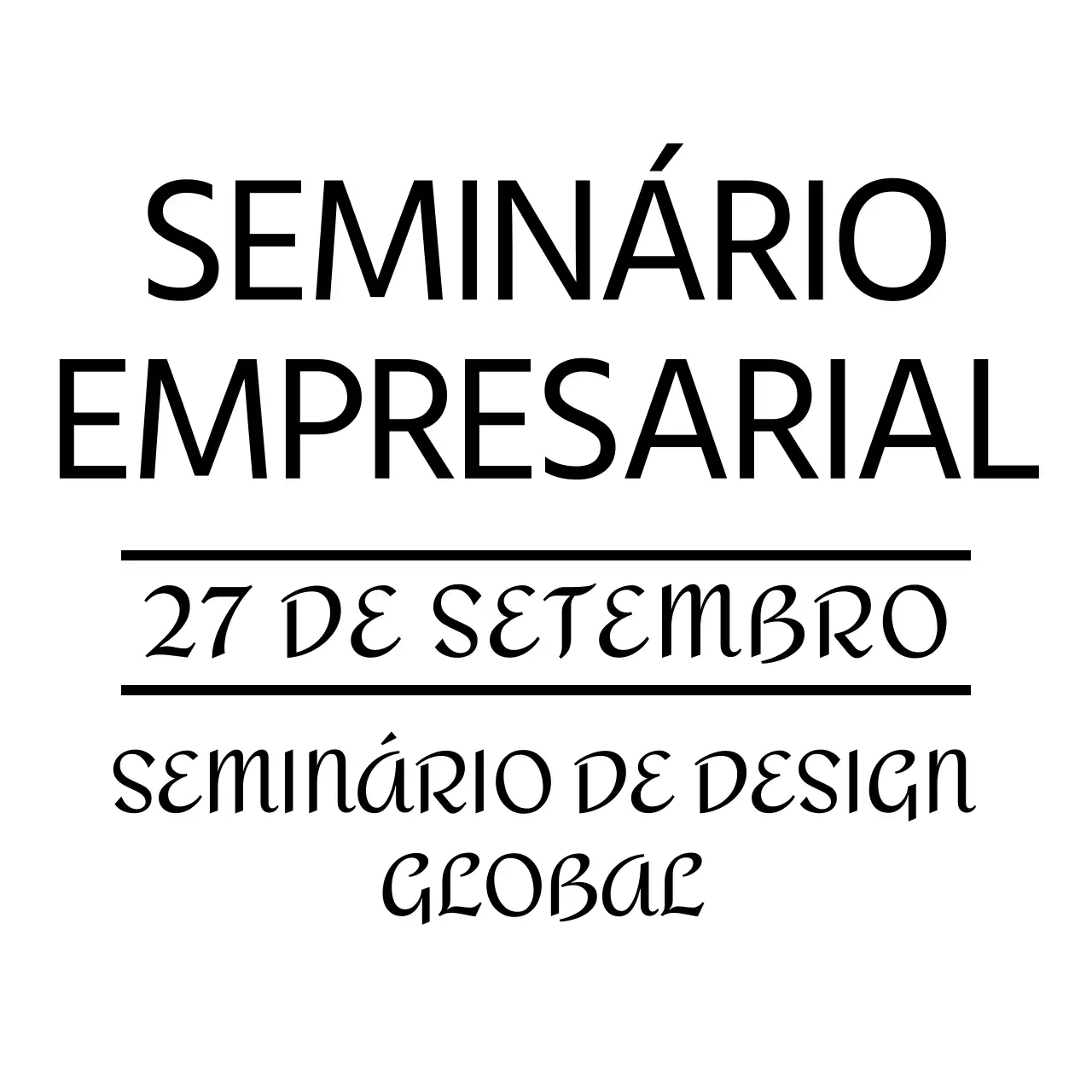 Promover seminários empresariais com um aspeto limpo