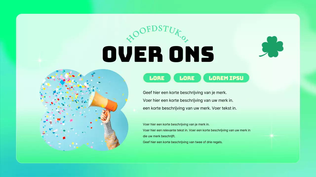 Een kitscherig slipje van het klavermerk in chartreuse