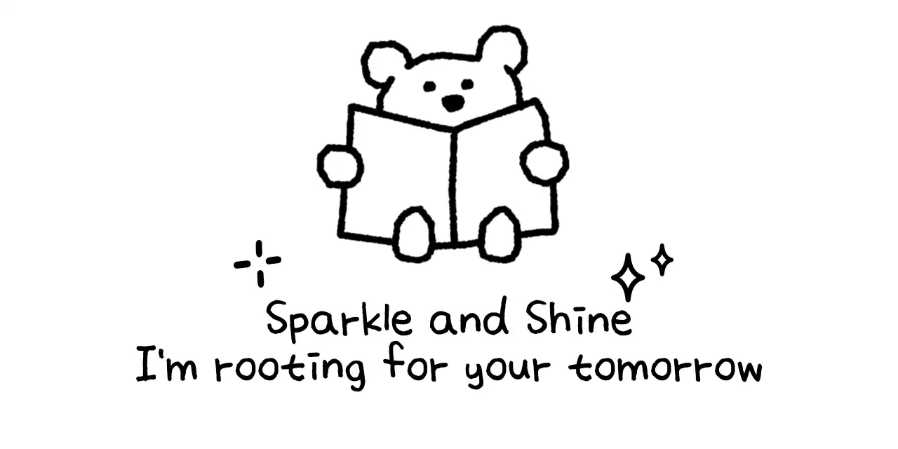 Promote with a cute and encouraging phrase