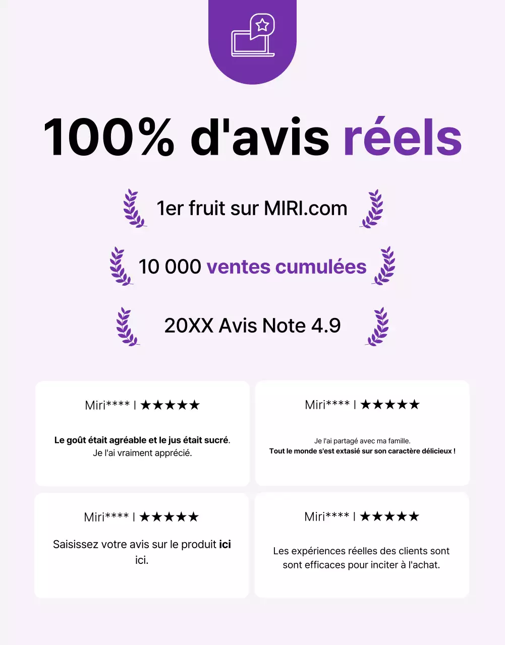 Promouvoir des raisins simples et de saison en violet et mauve