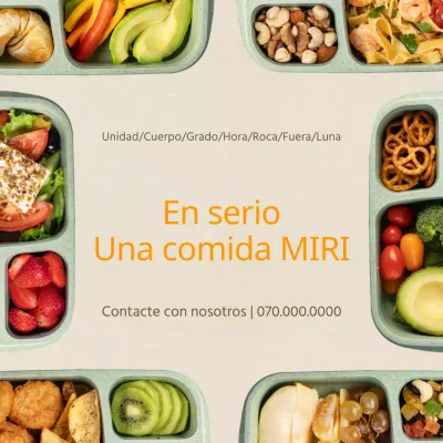 Promociónate con una simple foto de una fiambrera caqui