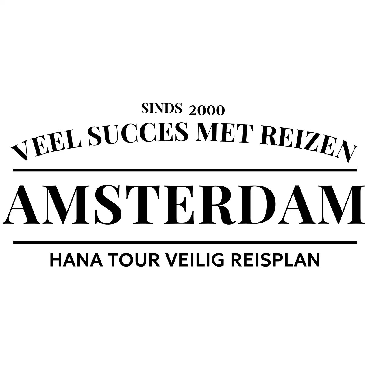 Een klassiek, emotioneel reislogo