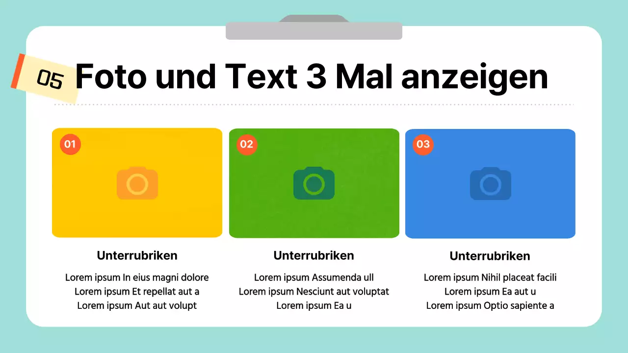 Ein einfacher, niedlicher Leitfaden in Hellblau und Weiß