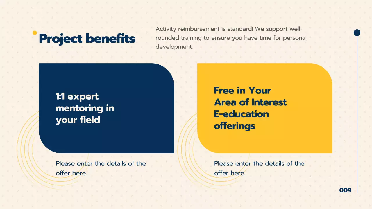 옐로우 모던 갭 이어 프로모션 프리젠테이션