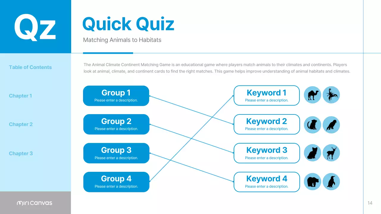 Blue Minimal Animal Guide Presentation
