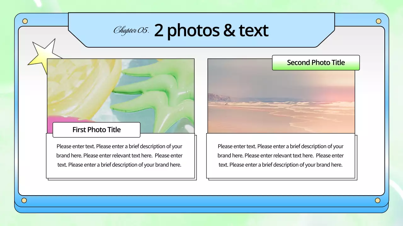 블루 레트로 가이드 프리젠테이션