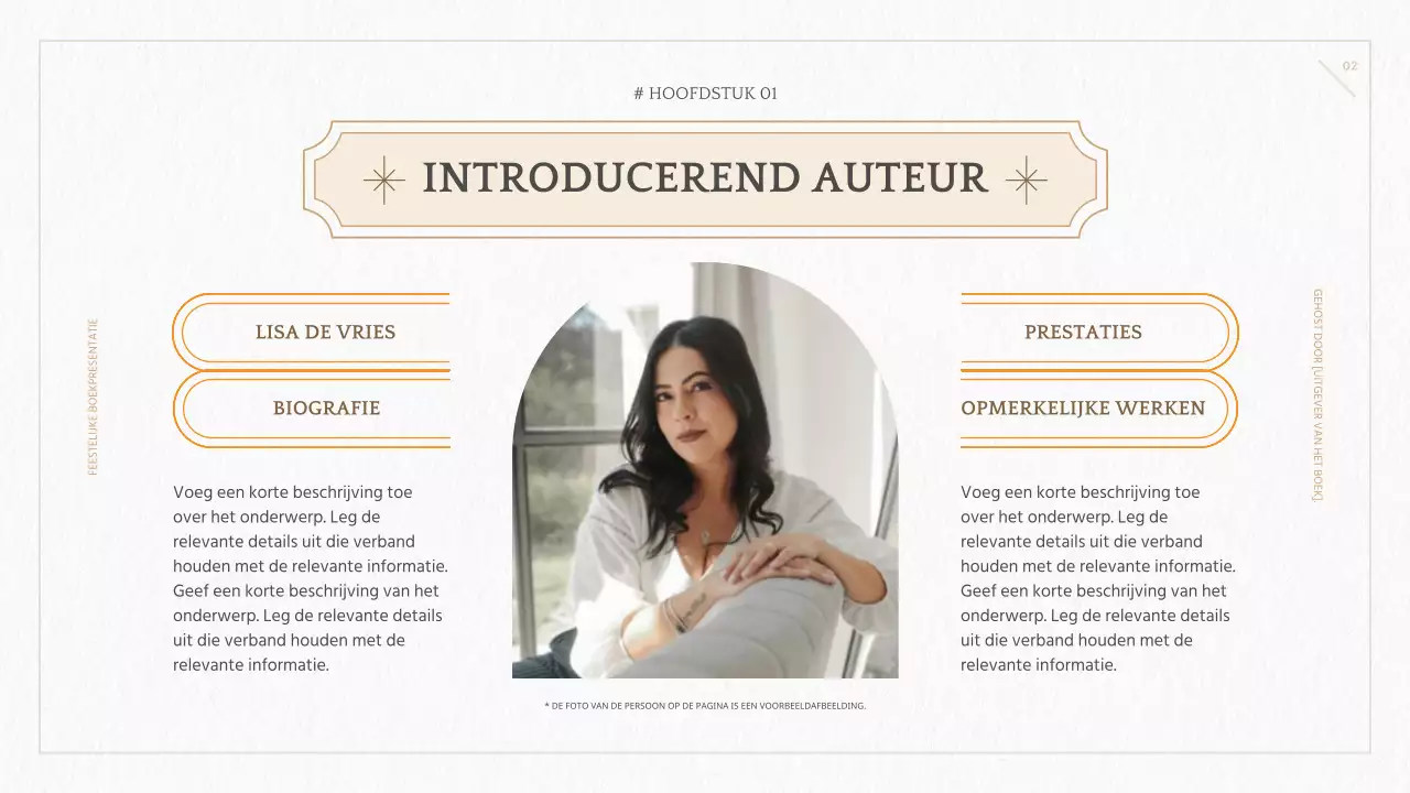 Boekpresentatie van nieuw geometrisch boek in geel en ivoor