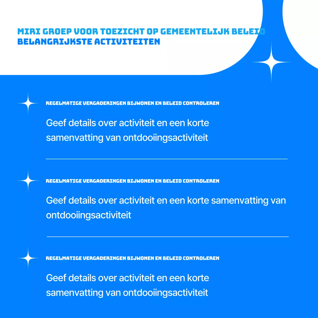 Monitoren van het eenvoudige beleid van Blue Bevorderen van de werving van burgers