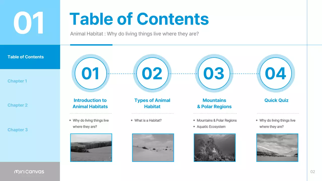 Blue Minimal Animal Guide Presentation