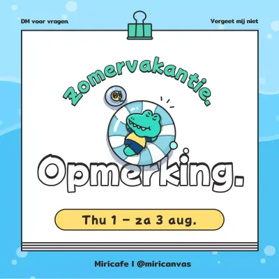 Leuke groene en blauwe zomervakantie