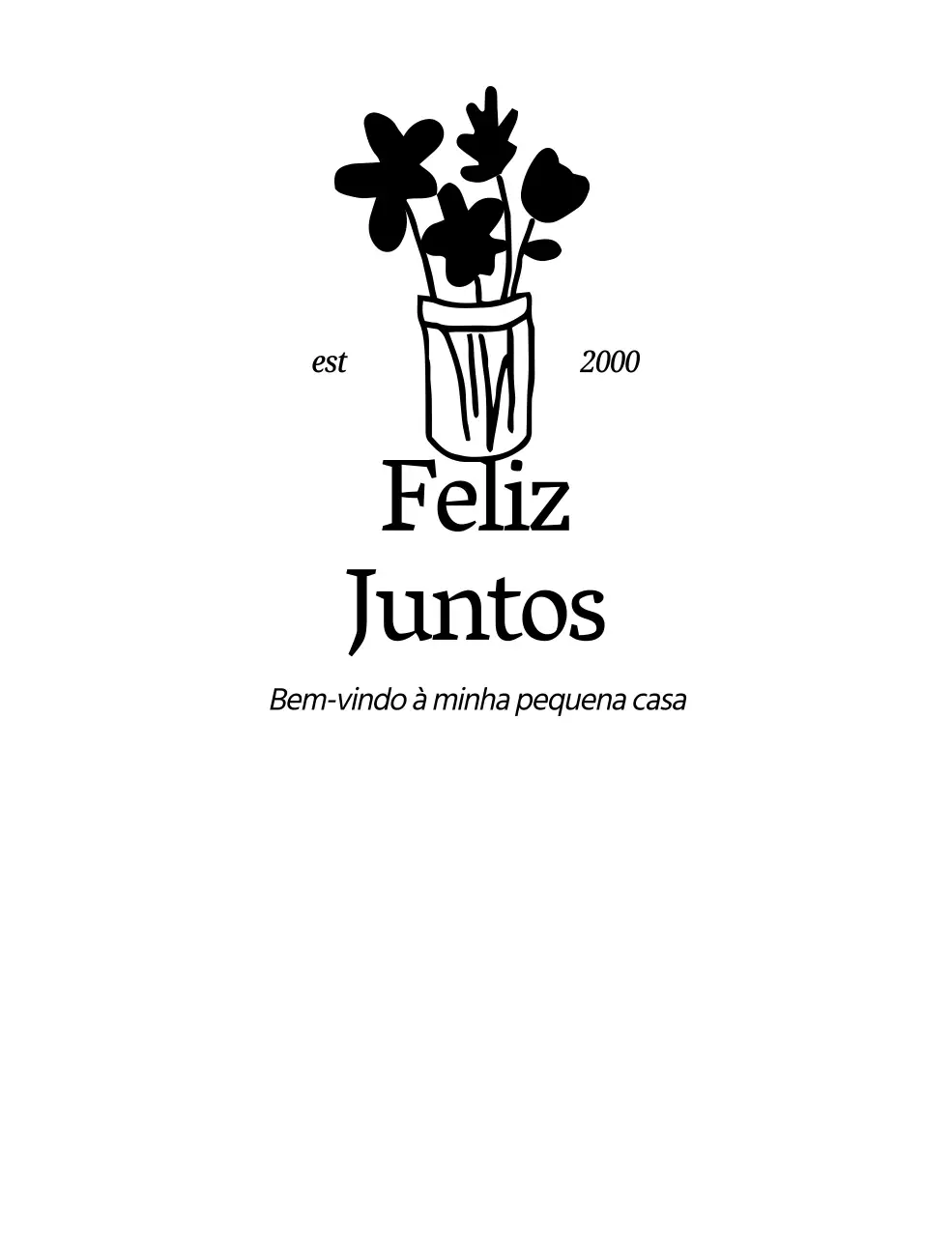 Promoção emocional com flores desenhadas à mão e vaso