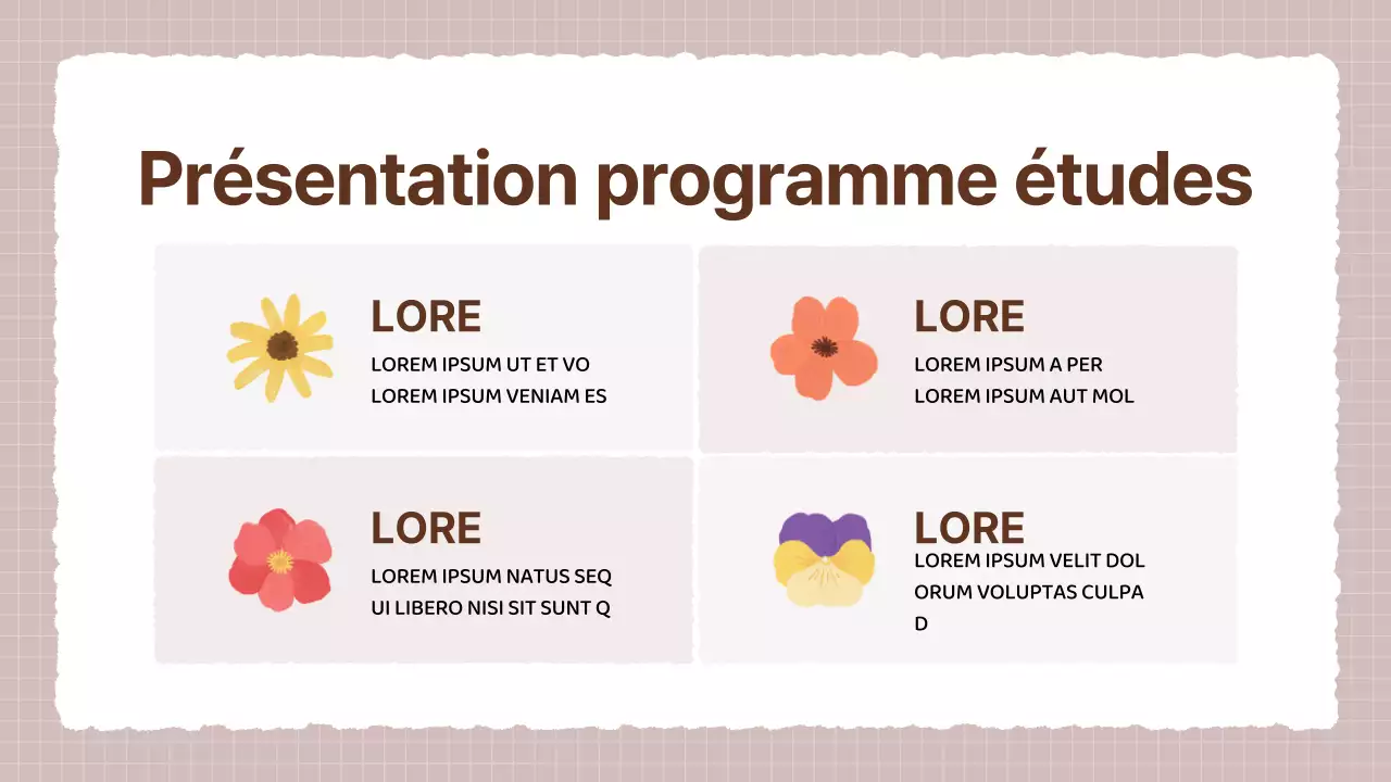 Un prospectus d'école d'art beige et marron confortable