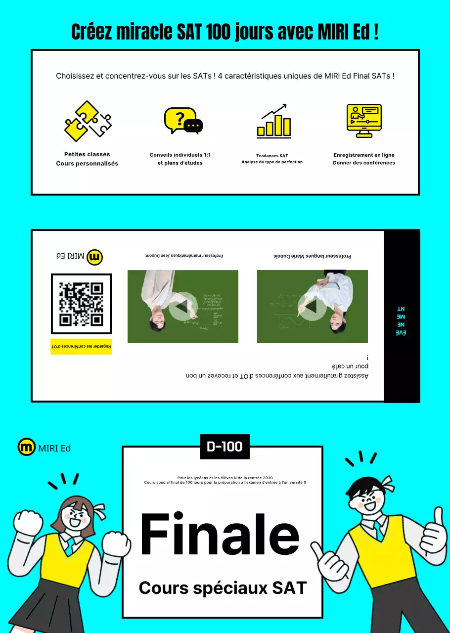 Dépliant scolaire SATs soigné