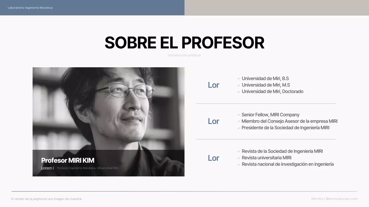 Una sencilla introducción azul y beige a los laboratorios de posgrado