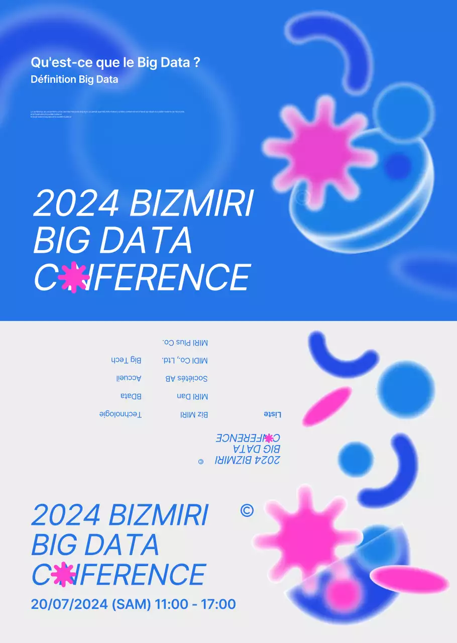 Guide des conférences d'entreprise branchées en bleu et gris