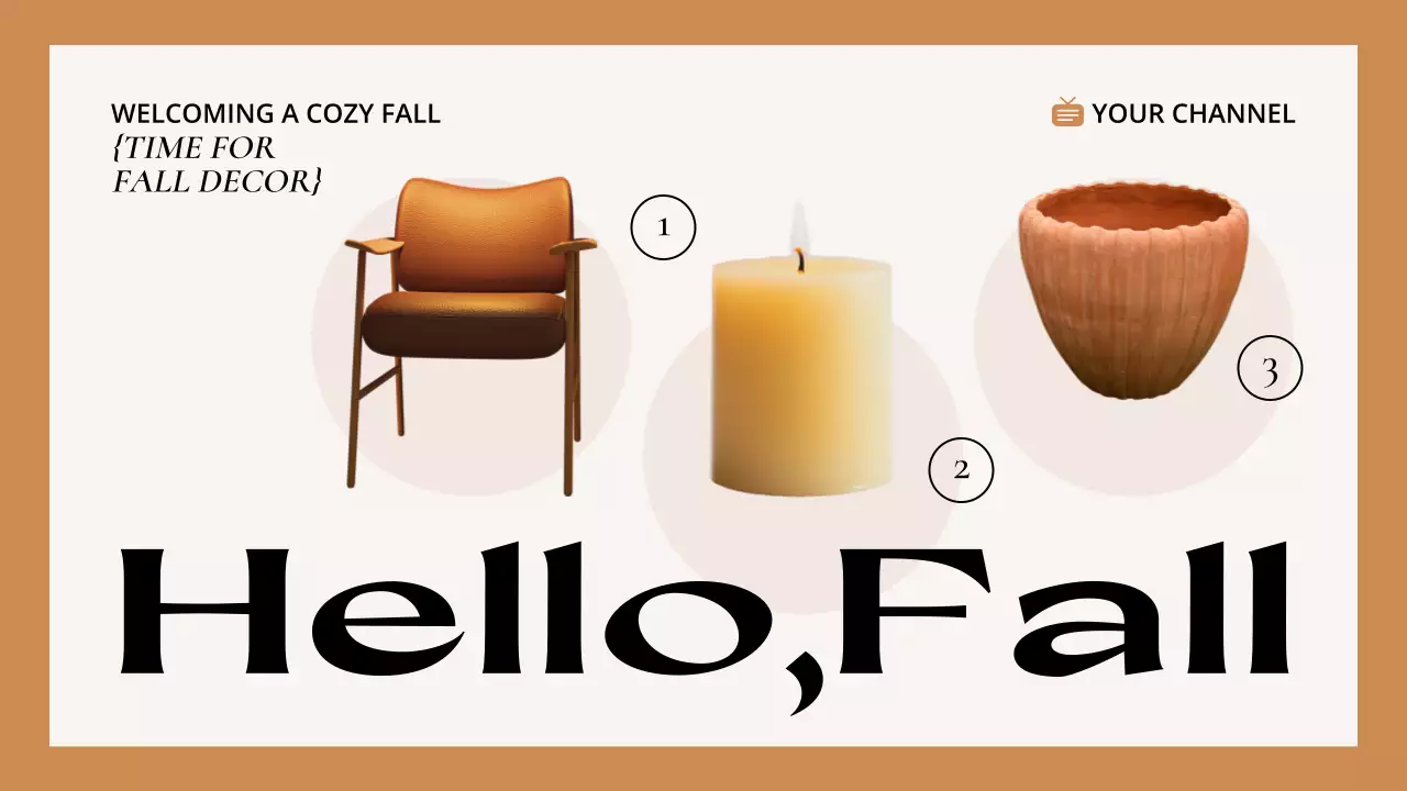 Brown Modern Fall Promotion YouTube Thumbnail