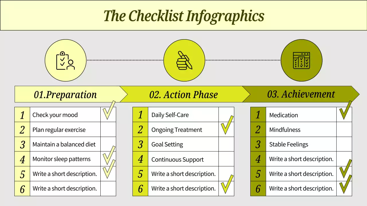 Yellow Simple Checklist Planner Infographic