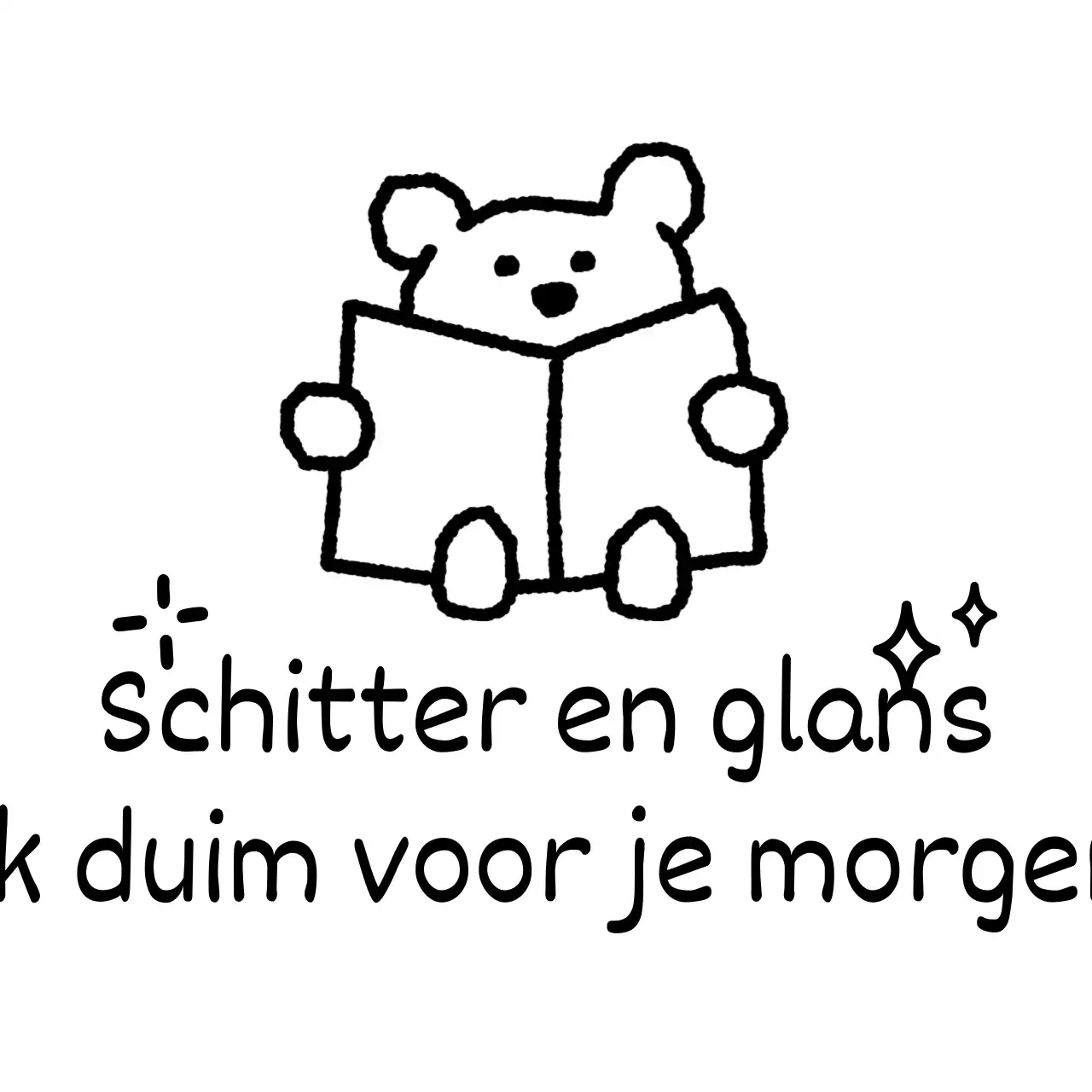 Promoot met leuke en bemoedigende zinnen