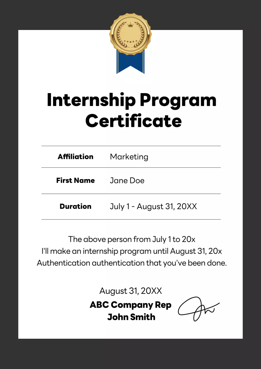 Black Modern Office Document