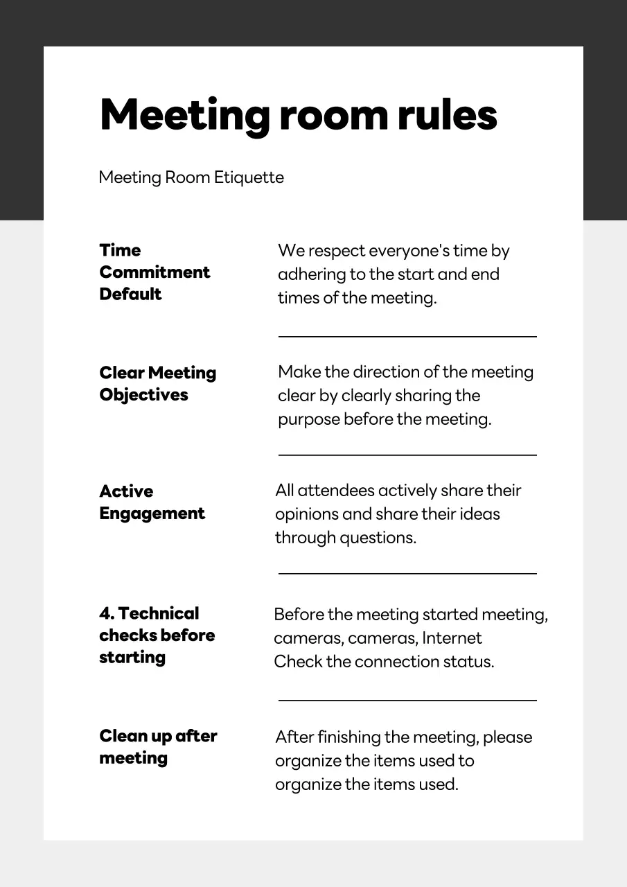 Black Modern Office Document