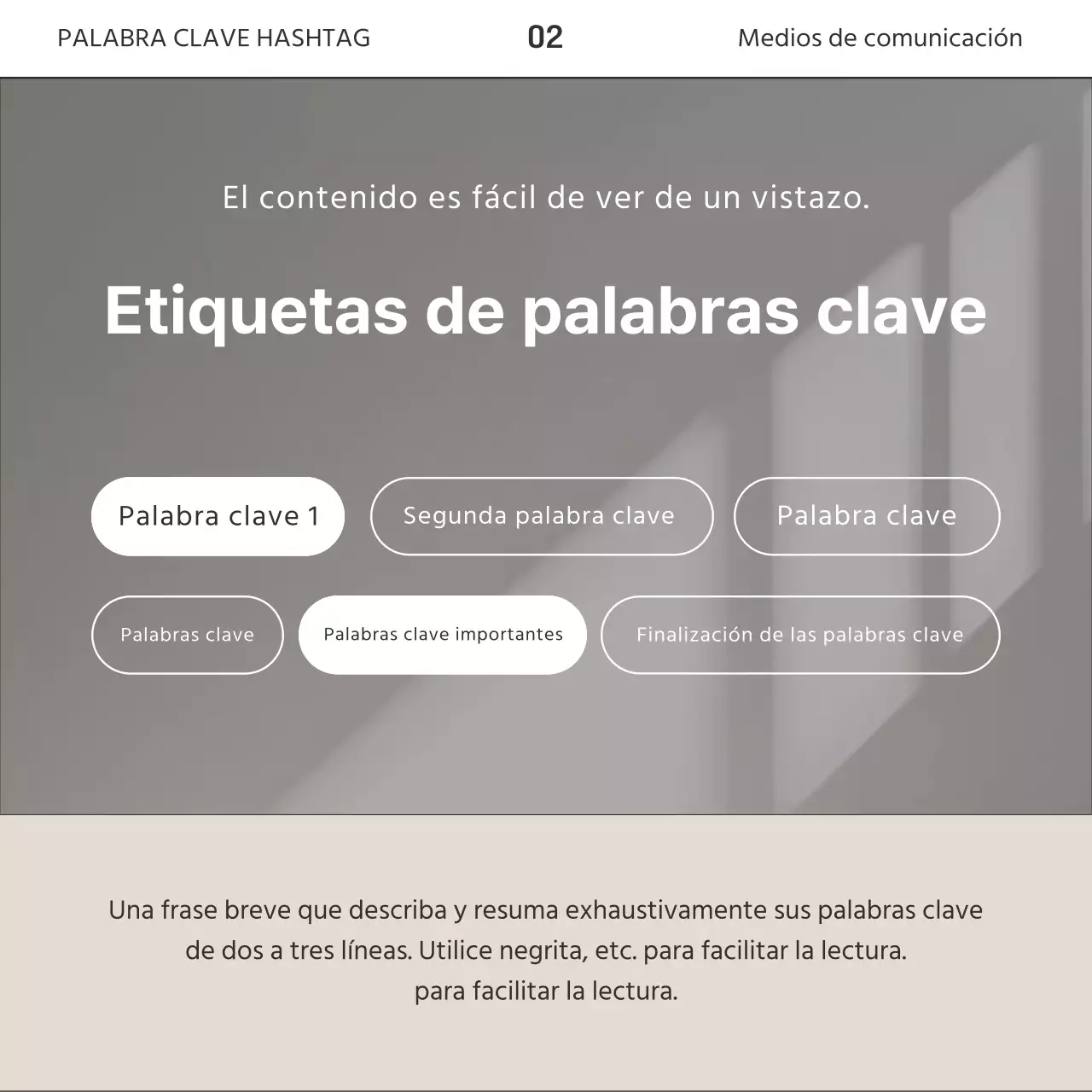 Un sencillo boletín empresarial en marrón y blanco