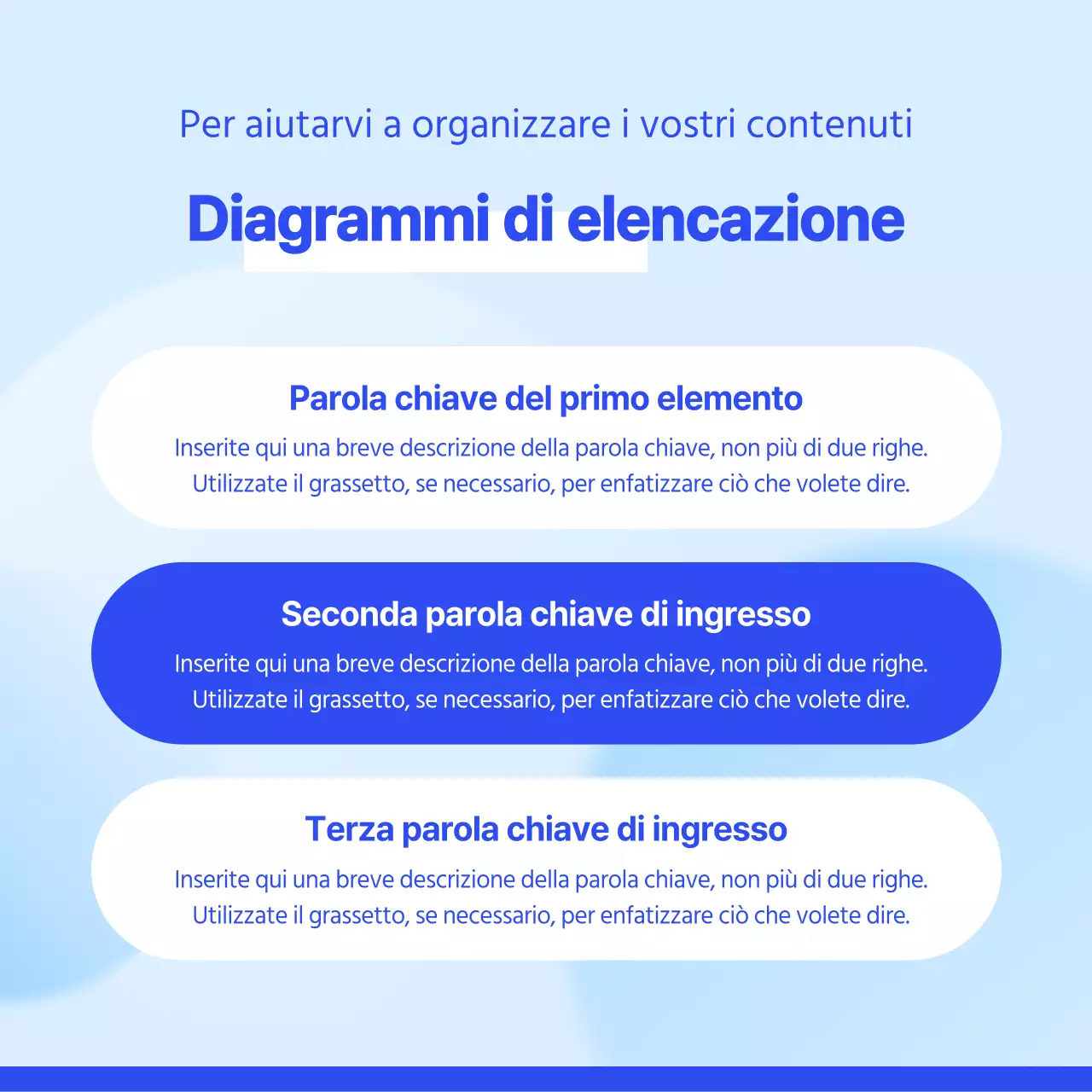 Una semplice newsletter aziendale in blu e bianco