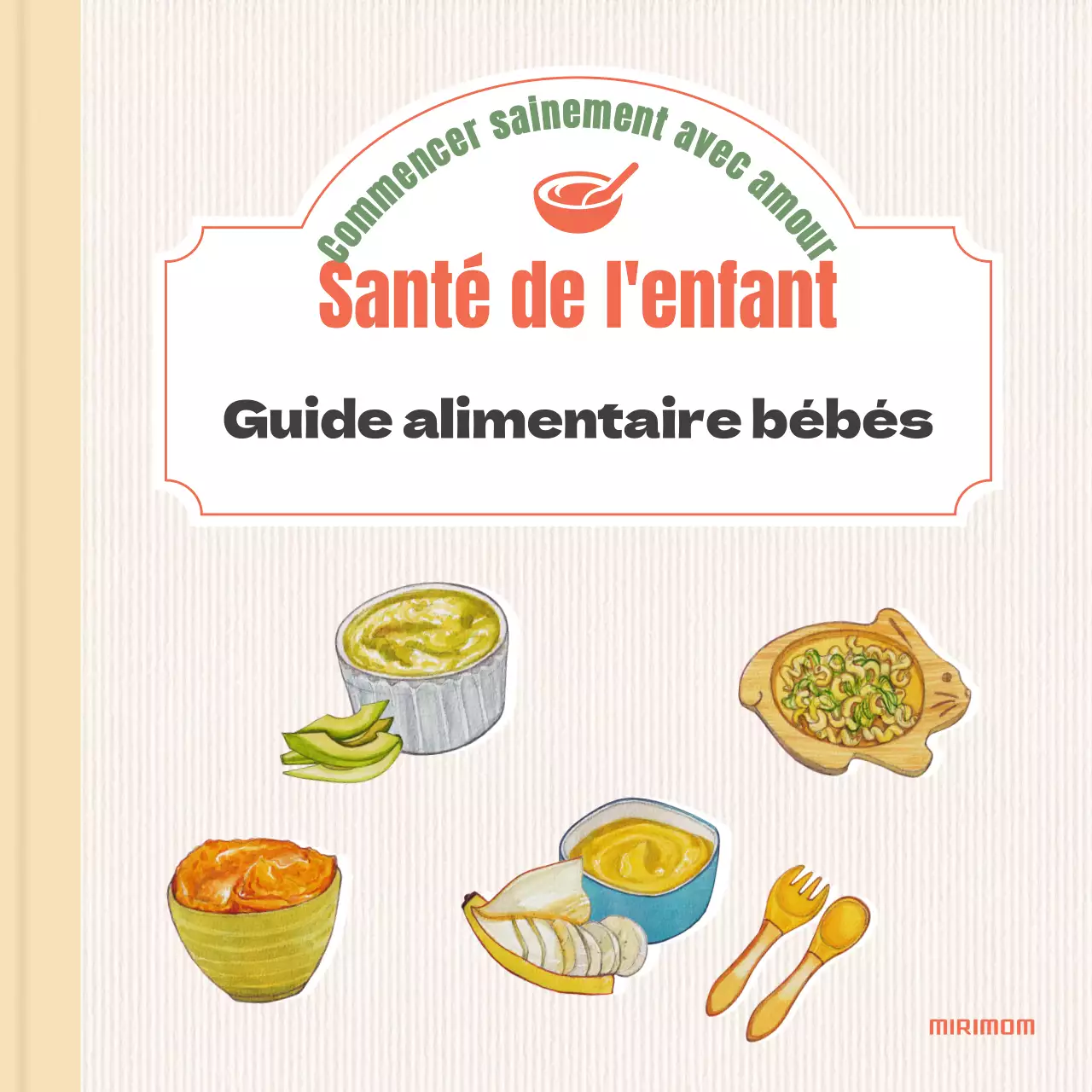 A propos des aliments pour bébés orange et ivoire